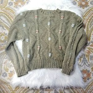 Liz Claiborne Sweaters - Vintage Chunky Cropped Knit Sweater Liz Claiborne Sweaters - Vintage Chunky Cropped Knit Sweater